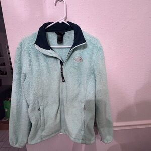The North Face Teal and Mint Fleece Jacket